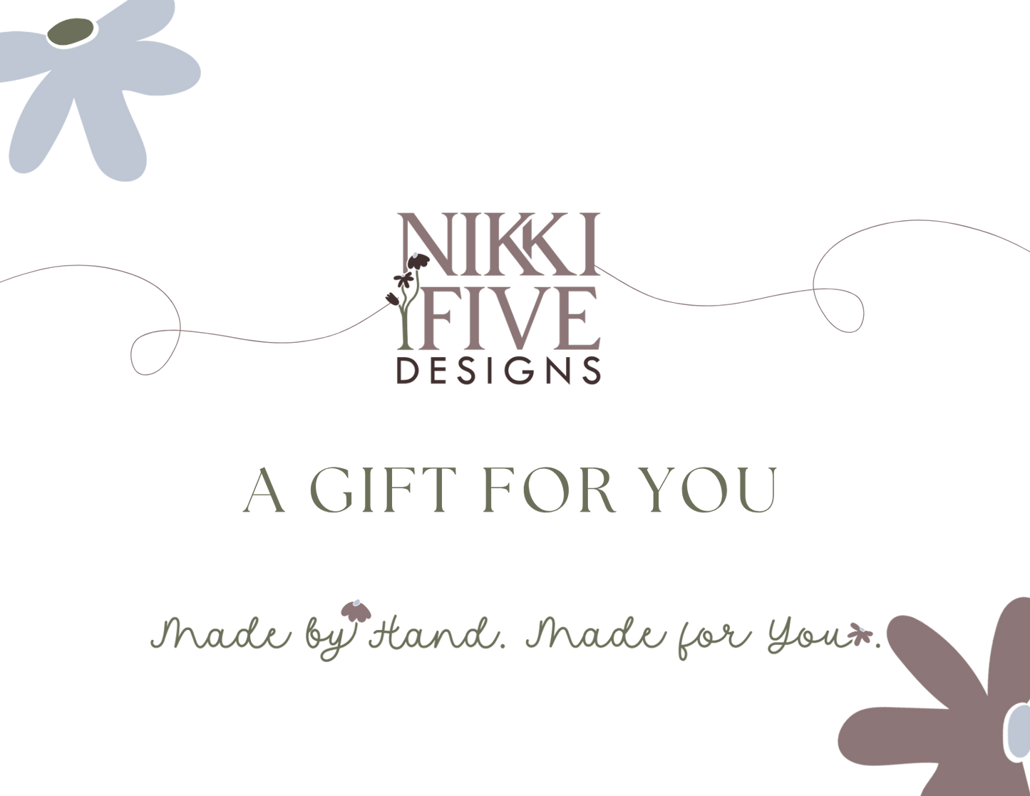 Nikki Five Designs Gift Card